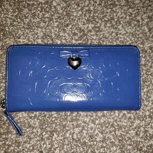 Blue Coach Wallet